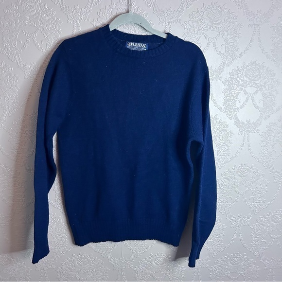Vintage Other - Vintage Puritan M wool sweater great condition deep blue dark navy